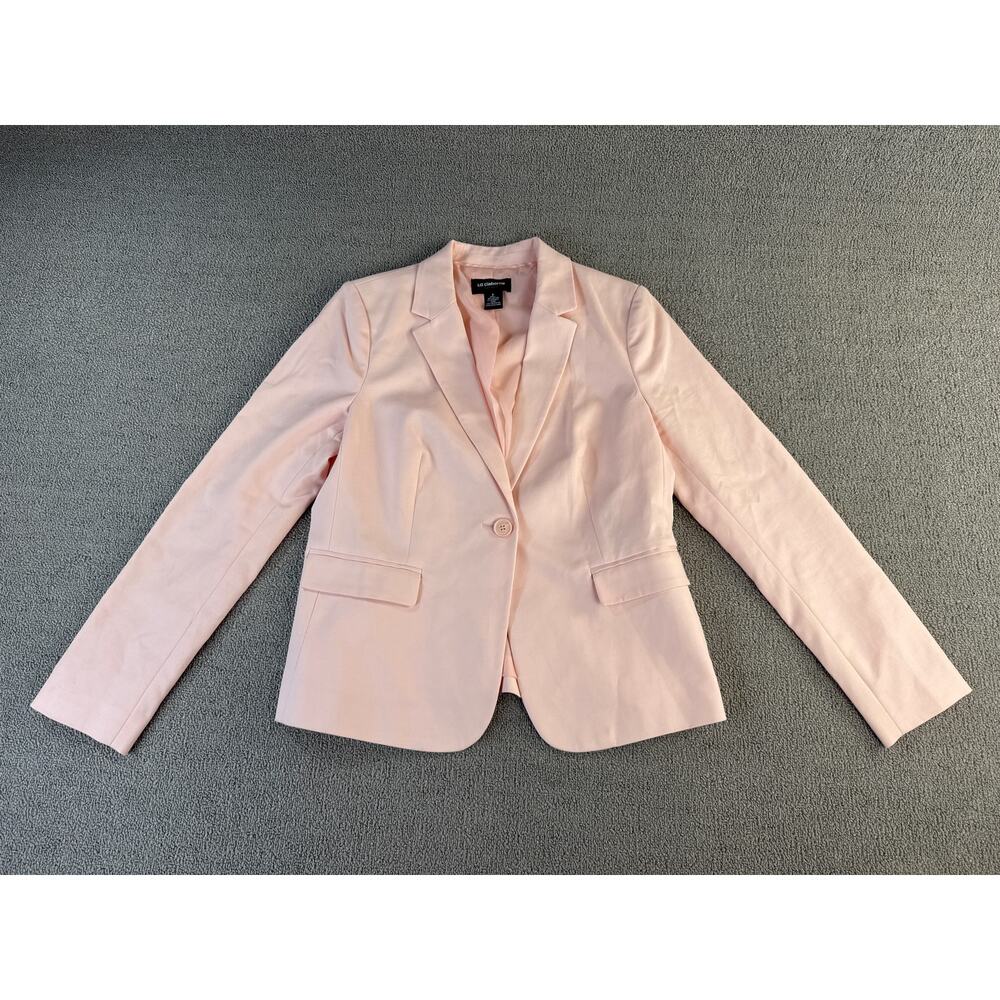 Liz Claiborne Blazer Suit Jacket Career Business Professional Light‎ Pink Size 8